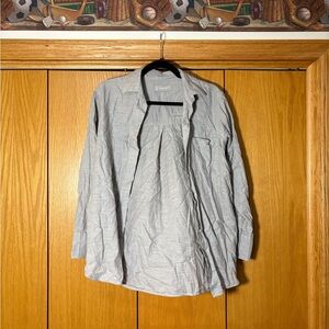 Everlane Gray Button-Up Shirt